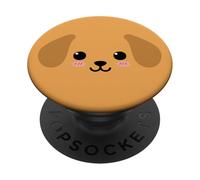 Cute Dog Face Funny Kawaii Puppy Animal PopSockets Adhesive PopGrip