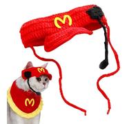 Cute Dog Hat - Funny Pet Hats, Cartoon Pet Cosplay Caps | Knitted Cat Waiter Beanie Headwear, Puppy Costume Headwear, Kitten Cosplay Hat, Animal Cosplay Head