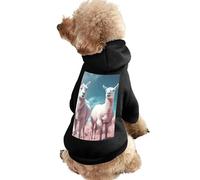 Cute Dog Hoodie,Skin-Friendly & Soft Sweatshirt for Puppy,Cat, Small/Medium/Large Dogs (XS to 2XL) Alpacas Together Printed Dog Clothes Ideal for Indoor & Outdoor Use
