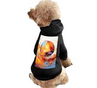 Cute Dog Hoodie,Skin-Friendly & Soft Sweatshirt for Puppy,Cat, Small/Medium/Large Dogs (XS to 2XL) Brightly Colored Spheres Printed Dog Clothes Ideal for Indoor & Outdoor Use