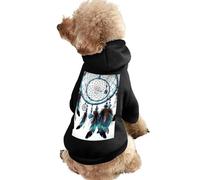 Cute Dog Hoodie,Skin-Friendly & Soft Sweatshirt for Puppy,Cat, Small/Medium/Large Dogs (XS to 2XL) Native American Dream Catcher Printed Dog Clothes Ideal for Indoor & Outdoor Use