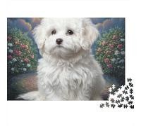 Cute Dog Jigsaw Puzzle Pet 1000 Pieces Eco-friendly Paper 100% Recycled for Adults Kids Gift Classroom Puzzle 38x26cm/1000pcs