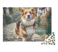 Cute Dog Jigsaw Puzzle Pet 1000 Pieces Eco-friendly Paper Bundle for Adults 12+ Home Decor Puzzle 38x26cm/1000pcs