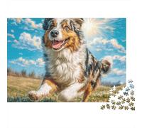 Cute Dog Jigsaw Puzzle Pet 1000 Pieces Thick Cardboard Eco-friendly for Adults 12 Mind Relaxation Puzzle 38x26cm/1000pcs