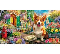cute-dog Jigsaw Puzzles 1000Pc Educational Game Challenge Recycled Paper Impossible Hard Difficult for Adults and Kids Age 12 Years + 38x52/1000pcs