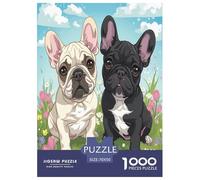Cute Dog Jigsaw Puzzles Puzzle for Adults Kids. 1000 Piece Great Gifts Challenge Toy Educational Game Home Decoration for Educational Games Gifts 70x50cm/1000pcs