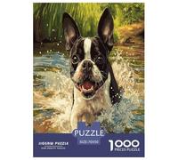 Cute Dog Jigsaw Puzzles Puzzle for Adults Kids. 1000 Piece Whimsical Challenge Toy Educational Game Home Decoration for Adults& Kids Age 14 Years Up 70x50cm/1000pcs