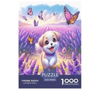 Cute Dog Jigsaw Puzzles Puzzle for Adults Kids. 1000 Piece Whimsical Challenge Toy Educational Games Home Decoration for Adults& Kids Age 14 Years Up 70x50cm/1000pcs