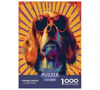 Cute Dog Jigsaw Puzzles Puzzle for Adults Kids. 1000 Piece Whimsical Challenge Toy Educational Games Home Decoration for Educational Games Gifts 38x26cm/1000pcs