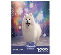 Cute Dog Jigsaw Puzzles Puzzle for Adults Kids. 1000 Pieces Whimsical Challenge Toy Educational Game Home Decoration for Educational Games Gifts 38x26cm/1000pcs