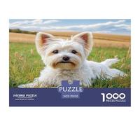 Cute Dog Jigsaw Puzzles Puzzles 1000 Pieces Challenging Puzzle Games 100% Recycled Cardboard Beautiful Decoration Puzzle Puzzle Game for The Whole for Women Puzzle for Adults 70x50cm/1000pcs