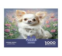 Cute Dog Jigsaw Puzzles Puzzles 1000 Pieces Educational Game 100% Recycled Cardboard Beautiful Decoration Puzzle Puzzle Game for The Whole for Women Puzzle for Adults 70x50cm/1000pcs