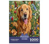 Cute Dog Jigsaw Puzzles Puzzles for Adults Kids. 1000 Pieces Great Gifts Challenge Toy Educational Game Home Decoration for Educational Games Gifts 38x26cm/1000pcs