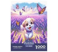 Cute Dog Jigsaw Puzzles Puzzles for Adults Kids. 1000 Pieces Whimsical Challenge Toy Educational Game Home Decoration for Educational Games Gifts 38x26cm/1000pcs