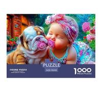 Cute Dog Jigsaws 1000 Piece Puzzle Colourful Challenging Brainteasing Impossible for Adults Kids 70x50cm/1000pcs