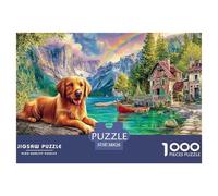 Cute Dog Jigsaws Suitable for Decompression And Wall Decor 1000 Piece Puzzle Challenge Toy Gifts for Adults And Kids 38x26cm/1000pcs