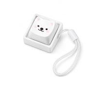 Cute Dog Keycap Fidget Toy PBT Mechanical Key Switch Bag Keyring, 1 Key