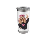 Cute Dog Lover Funny Cocker Spaniel Graphic Playful Vibrant Stainless Steel Insulated Tumbler