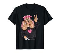 Cute Dog Lover Funny Cocker Spaniel Graphic Playful Vibrant T-Shirt
