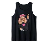 Cute Dog Lover Funny Cocker Spaniel Graphic Playful Vibrant Tank Top