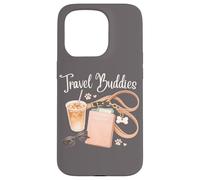 Cute Dog Mama Travel Buddy Passport Sunglasses Coffee Case for iPhone 15 Pro