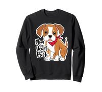 Cute Dog Mom The Heart of Our Pack Canine Lover Sweatshirt