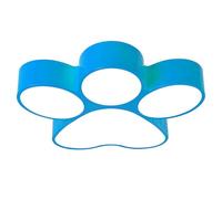 Cute Dog Paw Flush Mount Ceiling Light, Modern LED Acrylic Fixture for Kids' Rooms, Dog Footprint Design, Perfect for Boys & Girls Bedrooms, Living Room & Nursery