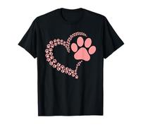 Cute Dog Paw Print Canine Whisperer Cat Lovers T-Shirt
