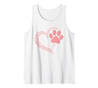Cute Dog Paw Print Canine Whisperer Cat Lovers Tank Top