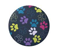 Cute Dog Paw Printing 6cm Round Tinplate Badge Single Side Printed Perfect For Personal Style Decoration And Gift Giving