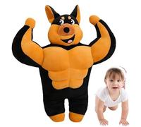 Cute Dog Plush Toys, Dog Plush Toys for | Funny Muscle Dog Plush Toy | Flexible Pet Stuffed Animals, Portable Toys for Bedroom, Sofa, Living Room