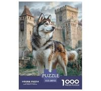 Cute Dog Premium Jigsaw Puzzle Designed for Calm Home Entertainment, Built Around Pet to Encourage Focus Patience And Relaxed Enjoyment during Quiet Moments 52x38cm/1000pcs