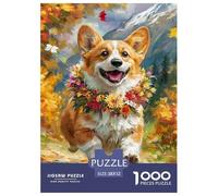 Cute Dog Premium Jigsaw Puzzle Designed for Calm Home Entertainment, Built Around Pet to Encourage Focus Patience And Relaxed Enjoyment during Quiet Moments 52x38cm/1000pcs