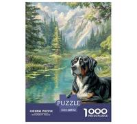 Cute Dog Premium Jigsaw Puzzle Designed for Relaxed Evenings, Featuring Pet with Refined British Visual Appeal, Suitable for Adults And Families Seeking Calm Focus 52x38cm/1000pcs