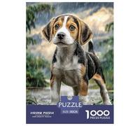 Cute Dog Premium Jigsaw Puzzle Designed for Relaxed Evenings, Featuring Pet with Refined British Visual Appeal, Suitable for Adults And Families Seeking Calm Focus 38x26cm/1000pcs