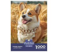 Cute Dog Premium Leisure Jigsaw Puzzle for Mindful British Households, Highlighting Pet through A Smooth Assembly Flow That Feels Calming And Rewarding 52x38cm/1000pcs