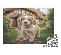 Cute Dog Premium Paper Cavalier King Charles Spaniel by Cottage DIY Jigsaw Puzzle Mind Stimulating Stocking Filler 38x26cm/1000pcs