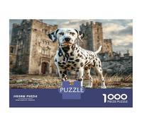 Cute Dog Premium Paper Dalmatian at Castle Ruins DIY Jigsaw Puzzle Beginner Friendly Educational Toy 70x50cm/1000pcs