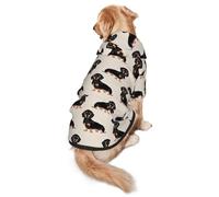 Cute Dog Print Dog Hoodie For Medium To Large Dogs, Warm, Soft, Breathable Sweatshirt, Easy To Wear Jumper For Winter And Fall, Pet Coat Pullover