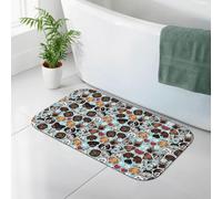 Cute Dog Print Premium Diatomaceous Earth Mat - 19.7x31.5in, Highly Absorbent, Non-Slip, Easy To Clean
