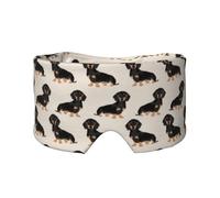 Cute Dog Print Sleep Eye Mask with Earmuffs Soft Pressureless Cooling Blackout Eye Covers for Sleeping,Keeps Warm, Shading, Comfortable Aid Strap