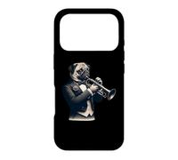 Cute Dog Pug Playing Trumpet Musician Music Case for iPhone 17 Pro