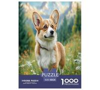 Cute Dog Puzzle 1000 Pieces Jigsaw Adults Kids Puzzles Reliever Difficult Family Game Stress Suitable for Home Decor 1000pcs 38x26cm/1000pcs