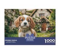 Cute Dog Recycled Paper Adult Jigsaws 1000 Pieces - Beagle Puppy Impossible Hard Difficult Challenging Family Game38x26cm/1000pcs