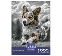 Cute Dog Refined Jigsaw Puzzle Experience Tailored for Quiet Evenings, Blending Pet with A Clean UK-style Composition for Focused And Calming Play 38x26cm/1000pcs
