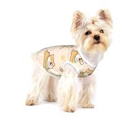 Cute Dog Shiba Inu,Cotton Sleeveless Pet T-Shirt Soft Stretchy Puppy Breathable Vest,L