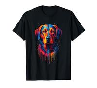 Cute Dog Splash Art Dripping Art Adorable Dog T-Shirt