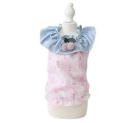 Cute Dog Sweety Style Camisole Top T-Shirt with Bow Sleeve for Small, Extra Small Dog Teddy, Pug, Chihuahua, Shih Tzu, Yorkshire Terriers F-Pink L