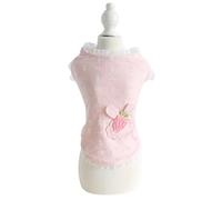 Cute Dog Sweety Style Camisole Top T-Shirt with Printed Pink Rabbit for Small, Extra Small Dog Teddy, Pug, Chihuahua, Shih Tzu, Yorkshire Terriers XL