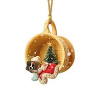 Cute Dog Themed Acrylic Pendant For Festive Decorations at Home or in Your Vehicle (1#)